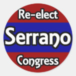 Re-elect Jose Serrano to Congress Stickers