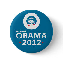 Re-elect Obama 2012 Button