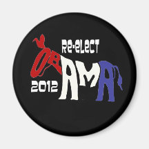 Re-Elect Obama 2012 Magnet
