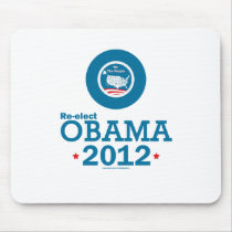 Re-elect Obama 2012 Mouse Pads