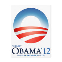 Re-Elect Obama 2012 Postcard