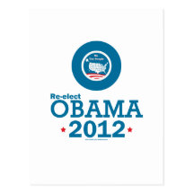 Re-elect Obama 2012 Postcards