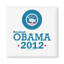 Re-elect Obama 2012 Refrigerator Magnet