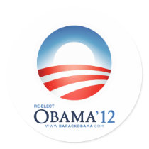 Re-Elect Obama 2012 stickers