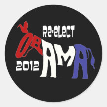 Re-Elect Obama 2012 Stickers