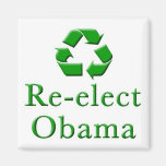 Re-Elect Obama Recycle Magnet