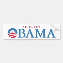 Re-Elect President Obama 2012 Bumpersticker Bumper Sticker
