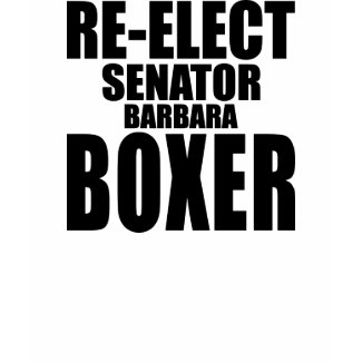 Re-Elect Senator Barbara Boxer T-Shirt