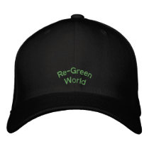 Re-Green World embroidered hats by livart Re-Green World embroidered hats