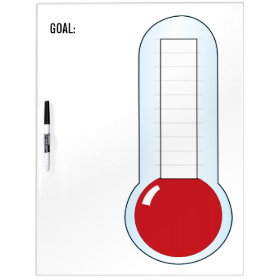 Re-useable Fundraising Thermometer Dry Erase Whiteboards