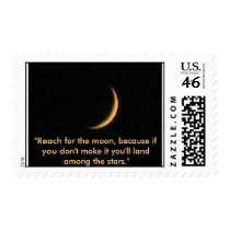 Reach for the moon postage by WildRabbit Reach for the moon postage