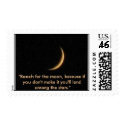 Reach for the moon postage