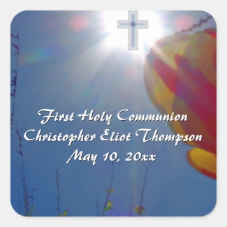 Reach for the Sky Blue Cross FIRST COMMUNION