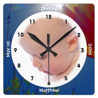 Reach for the Sky Personalized Photo Wall Clock