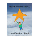 Reach for the stars... post card