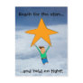 Reach for the stars... post card
