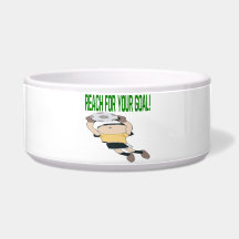Reach For Your Goal Dog Bowls