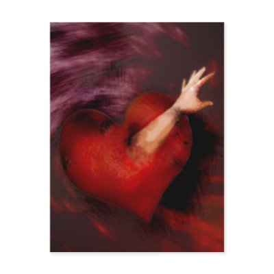 Reach Her With Your Heart  Postcard by sruhs