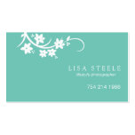 Reaching Flowering Stem Business Card Templates