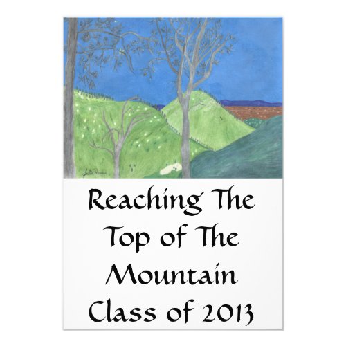 Reaching The Top of The Mountain- Grad Invites