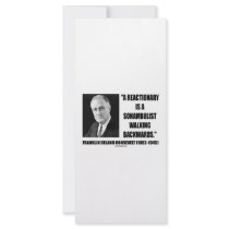 Reactionary Sonambulist Walking Backwards Custom Rack Cards