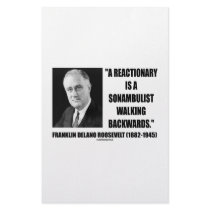 Reactionary Sonambulist Walking Backwards Personalized Stationery