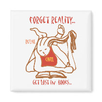 READ a book - forget reality magnets by Annaart READ a book - forget reality magnets