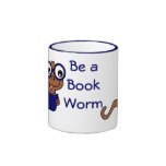 Read a Book Month: Be a Book Worm Coffee Mugs