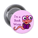 Read a Book Month: I'm a Book Worm Pins