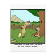Read a book postcard