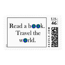 Read a book Travel the World Postage