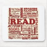 Read all about it red! mouse pads