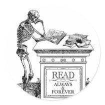 Read: Always and Forever Round Sticker