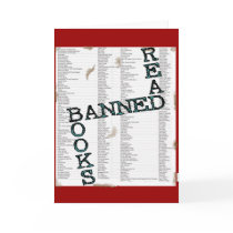 READ BANNED BOOKS GREETING CARD