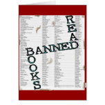 READ BANNED BOOKS GREETING CARD