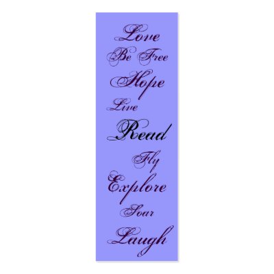 Read Bookmark Business card by wondersofwnc