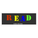 READ Bookmark to Customize Business Card Template