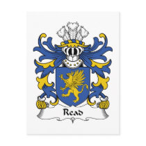 Read Family Crest postcards by coatsofarms Read Family Crest postcards