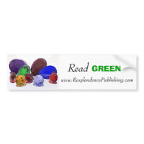 Read GREEN Bumper Sticker bumper stickers