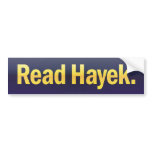 Read Hayek Bumper Sticker