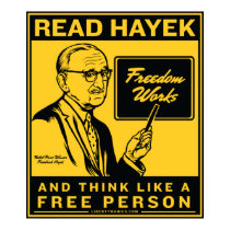 Read Hayek Poster posters