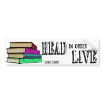 Read In Order To Live for book lovers Bumper Sticker