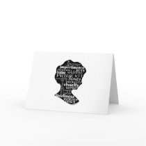 Read Jane Austen Cameo Greeting Card