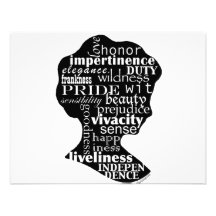 Read Jane Austen Cameo Custom Invites