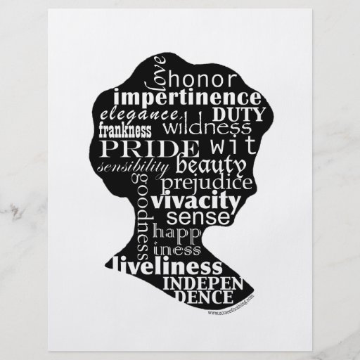 Read Jane Austen Cameo Personalized Flyer