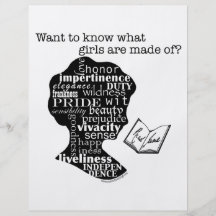 Read Jane Austen Full Color Flyer