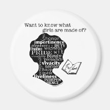 Read Jane Austen Refrigerator Magnet