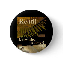 Read! Knowledge is Power Button by TeacherStuff Read! Knowledge is Power Button