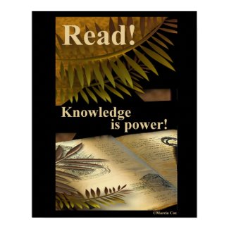 Read! knowledge is Power! poster print
