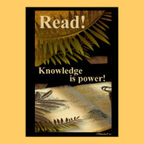 Read! Knowledge is Power! Poster posters